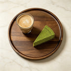 Acacia Wood Round Serving Plates - 2 Sizes for Food, Tea & Tabletop Use