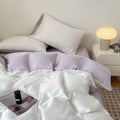 Washed Silk Duvet Cover - Cooling Polyester Fiber Quilt Cover