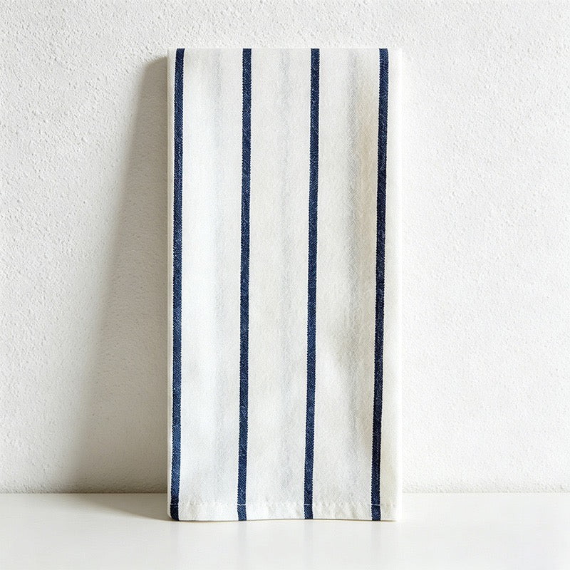 CouldNook Kitchen Towels-100% Cotton Yarn-Dyed Tea Towels with Blue Patterns