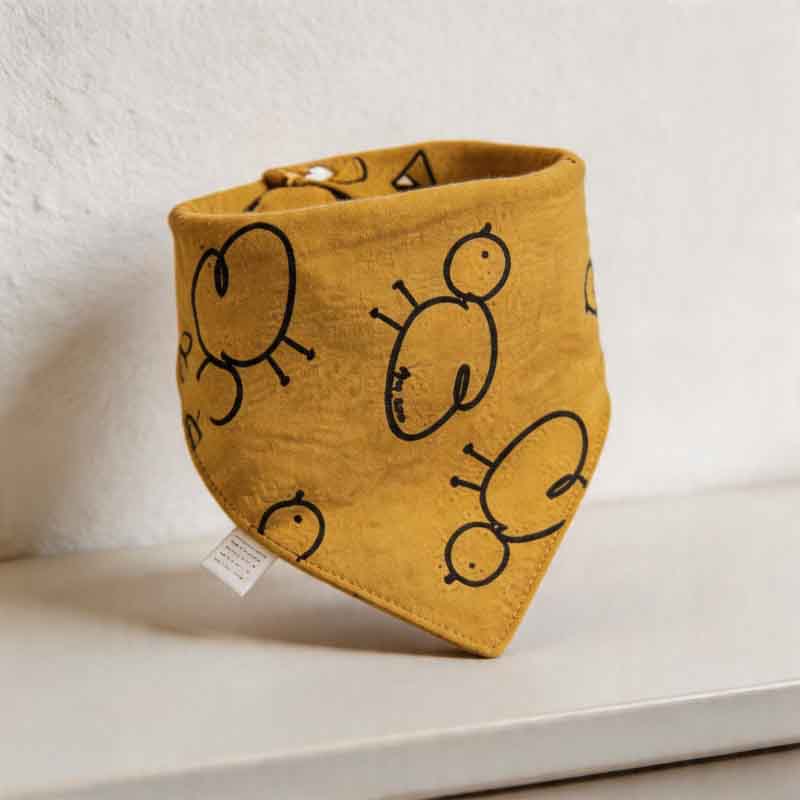 CouldNook Premium Cotton Baby Bandana Bibs - Geometric Bunny Soft Series (5-Pack)