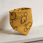 CouldNook Premium Cotton Baby Bandana Bibs - Geometric Bunny Soft Series (5-Pack)