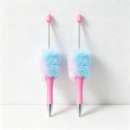 CouldNook Pen-Cute Pom Pom Beaded Ballpoint Pen DIY Creative Plush Ballpoint Pen for Gift & Office