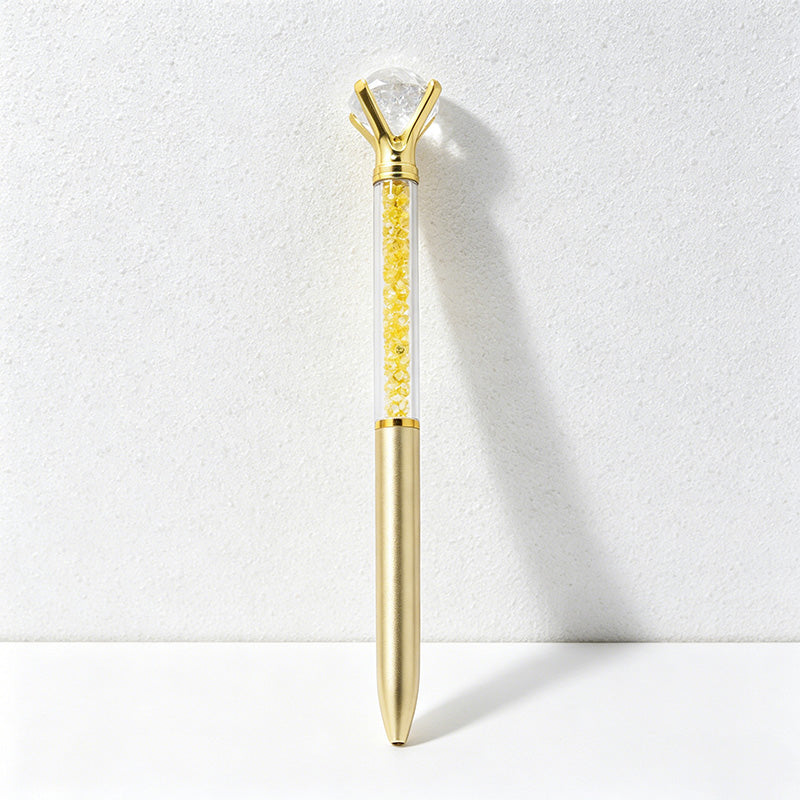CouldNook Pen-Large Diamond Top Crystal Glitter Retractable Ballpoint Pen Custom Logo Gift Pen for Office Advertising