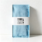 CouldNook Fringed Cotton Linen Napkin - Rustic Wabi-Sabi Dining Cloth