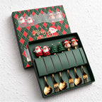 CouldNook Christmas Cutlery Set - Character Tops and Decorative Charm Designs