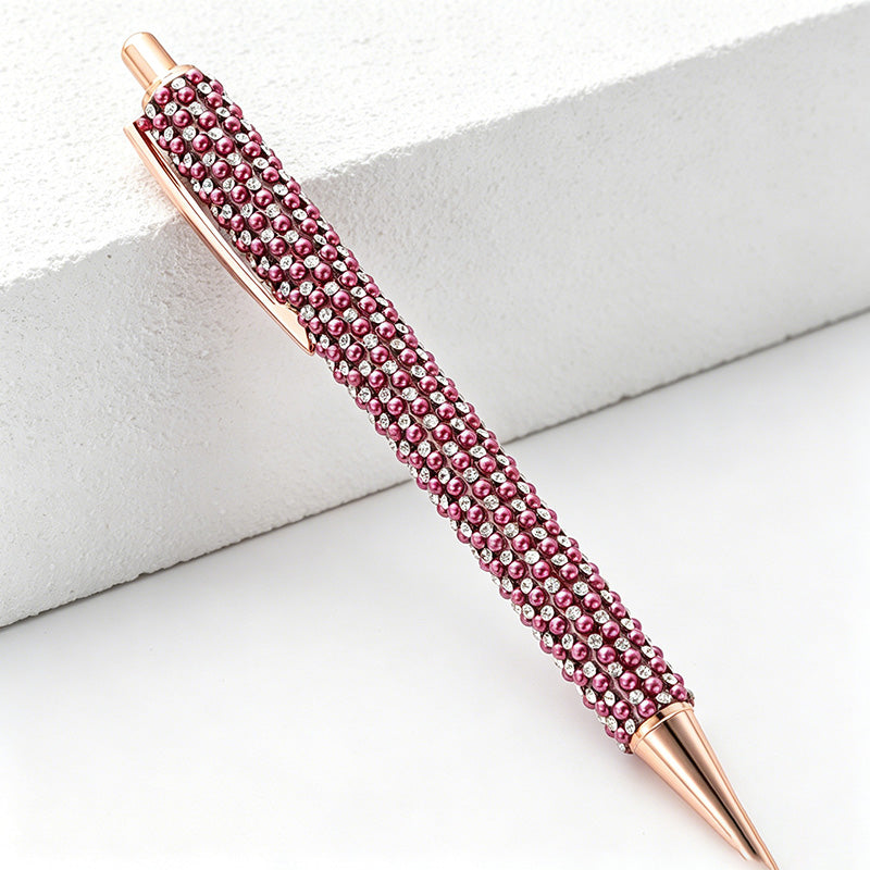 CouldNook Bling Rhinestone Ballpoint Pen - Sparkly Retractable Metal Pen (1.0mm)