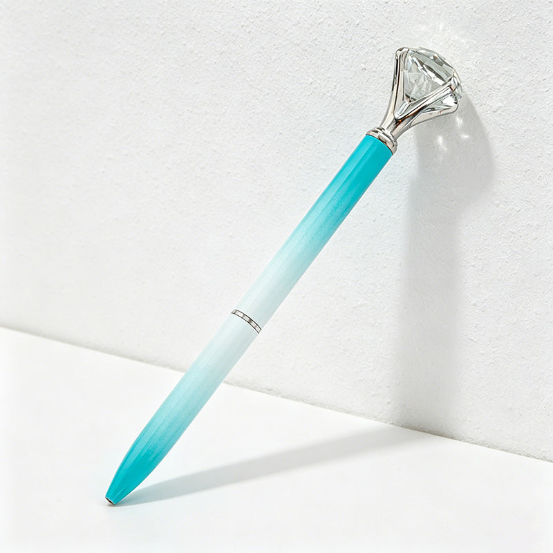 CouldNook Pen-Large Diamond Top Twist Retractable Metal Ballpoint Pen Custom Logo Gift Pen for Office Advertising School