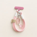 CouldNook Fluffy Pom Lanyard - Crystal Phone Charm