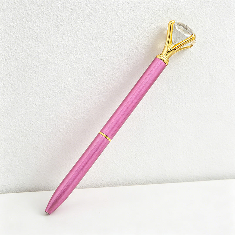 CouldNook Pen-Large Diamond Top Twist Retractable Metal Ballpoint Pen Custom Logo Gift Pen for Office Advertising School