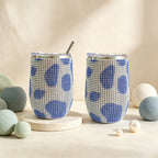 CouldNook 12oz Bling Rhinestone Stemless Wine Tumbler - Clear Lid & Straw (Exotic Animal Print Series)