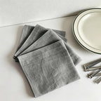 CouldNook Pure Linen Napkin - Premium Rustic Tea Towel (Small)