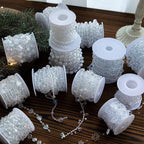 Iridescent Plastic Bead Garland Wall Decor - Christmas Tree Decoration Chain