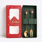 CouldNook Christmas Cutlery Set - Character Tops and Decorative Charm Designs