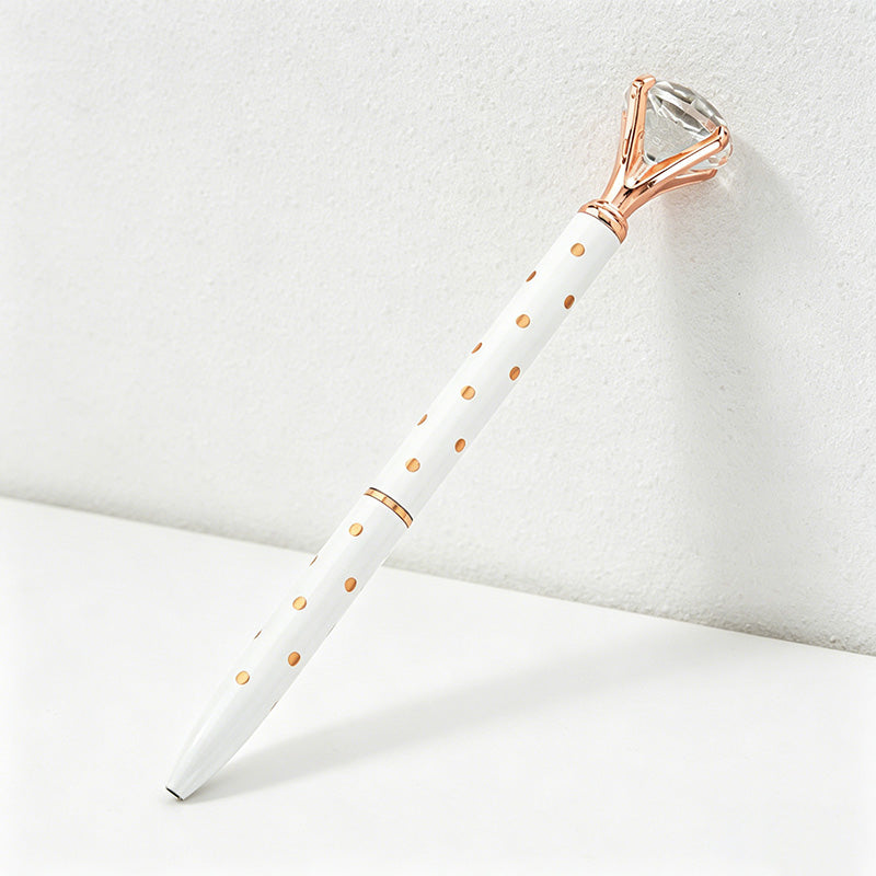 CouldNook Pen-Large Diamond Top Twist Retractable Metal Ballpoint Pen Custom Logo Gift Pen for Office Advertising School