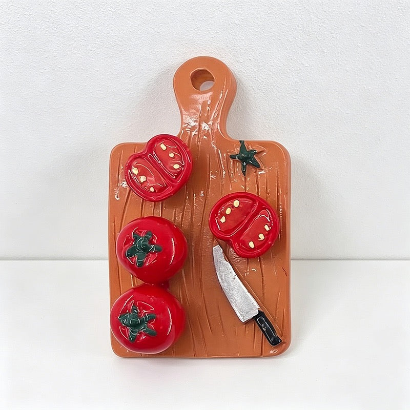 CouldNook 3D Miniature Food Fridge Magnets - Cute Kitchen Decor (Set of 6)