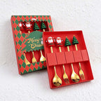 CouldNook Christmas Cutlery Set - Character Tops and Decorative Charm Designs