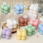 CouldNook Mini Bubble Cube Scented Candle - Pastel Morandi Aesthetic Decor