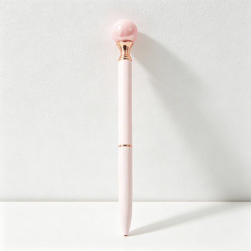 CouldNook Elegant Pearl Ballpoint Pen - Aesthetic Twist Metal Pen (1.0mm)