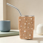 CouldNook 3oz Rhinestone Shot Glasses-Stainless Steel Vacuum Insulated Tumbler with Straw