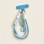 CouldNook Fluffy Pom Lanyard - Crystal Phone Charm