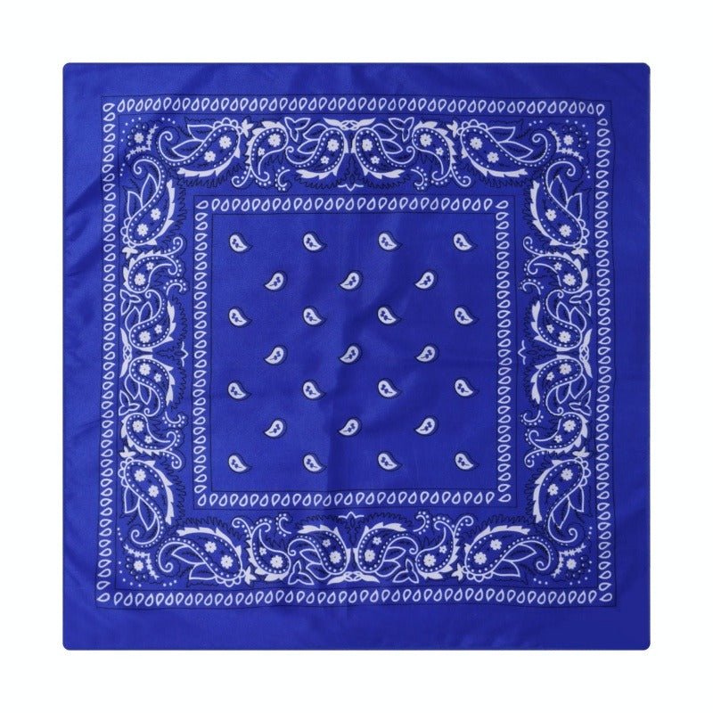 Paisley Print Culinary Bandanas - Polyester Square Headscarf(Set of 10)