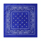 Paisley Print Culinary Bandanas - Polyester Square Headscarf(Set of 10)