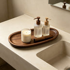 Acacia Wood Teardrop Serving Plates - 2 Sizes for Food, Tea & Stylish Display