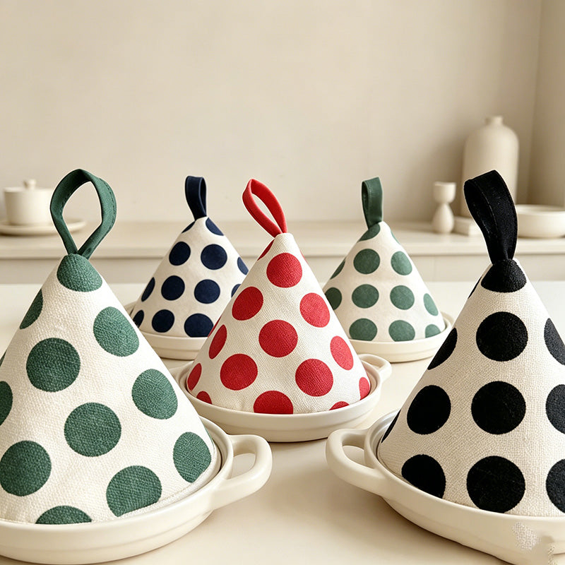 CouldNook Triangle Cotton Pot Holder - Minimalist Striped Mini Mitt