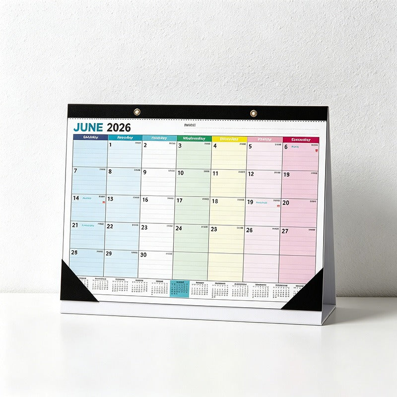 English 2026-2027 Wall Calendar - Floral Art Monthly Planner