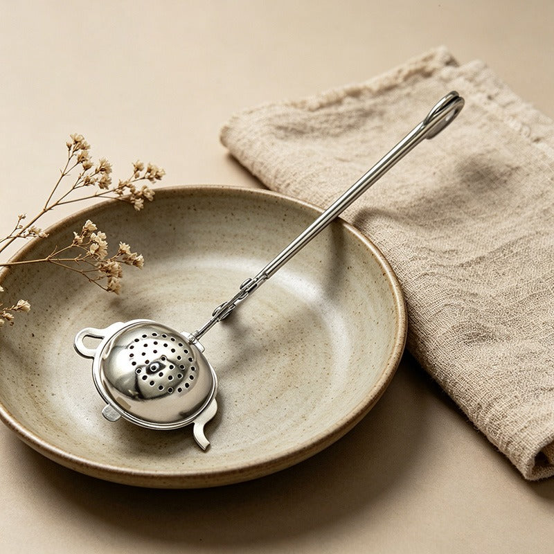 304 Stainless Steel Teapot Shaped Tea Infuser Tea Accessories - Loose Leaf Tea Strainer with Handle