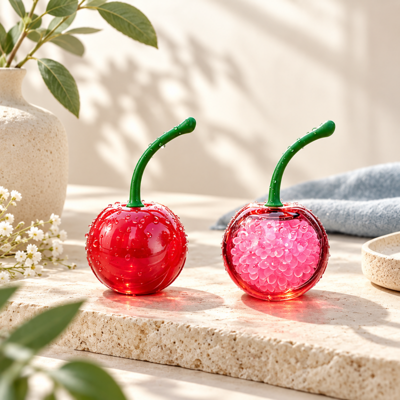 CouldNook Cherry Car Vent Freshener - Curved Green Stem