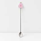 Pear Dessert Utensil - Long Stem and Character Top
