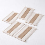 CouldNook Woven Placemat - Textured Patterns and Short Fringed Ends