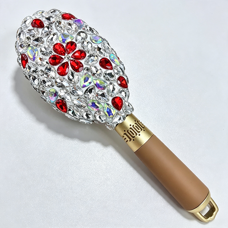 CouldNook Bling Rhinestone Hair Brush - Scalp Massage Paddle Comb