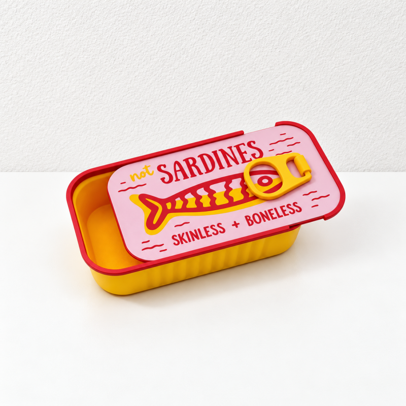 CouldNook Sardine Jewelry Case - Sliding Lid And Fish Shaped Inserts