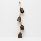 CouldNook Rustic Bell Hanging Strand - Assorted Metal Shapes and Counts