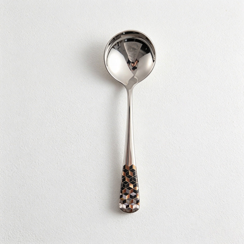 CouldNook Stainless Steel Dessert Spoon - Substantial Rounded Form