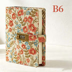 CouldNook B6 Locking Journal - Floral Fabric Cover Collection