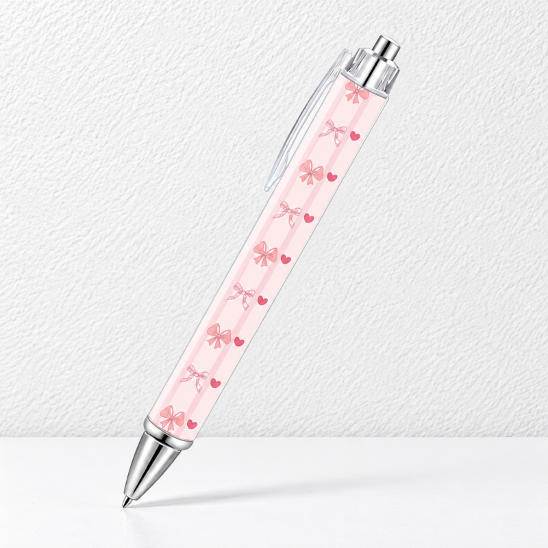CouldNook Illustrated Ballpoint Pen - Clear Shell and Decorative Paper Insert