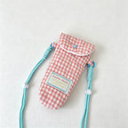 CouldNook Quilted Heart Crossbody Pouch - Gingham Phone Holder
