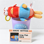 CouldNook Fish Plush Charm - Expressive Face And Bead Chain Attachment