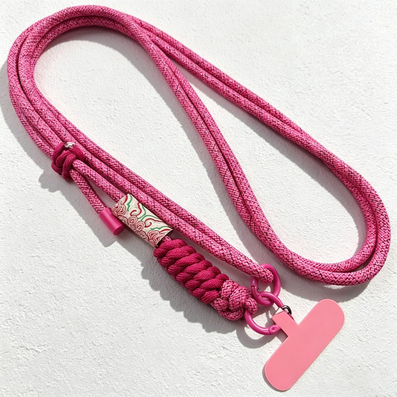 CouldNook Adjustable Braided Phone Strap - Knotted Shoulder Cord