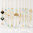 CouldNook Decorative Suncatcher - Celestial and Nature Motifs in Hanging Arrangements