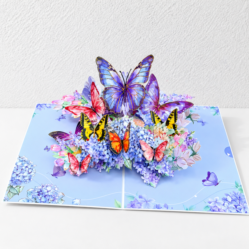 CouldNook Nature Pop-Up Greeting Card - Detailed Paper Scenes and Illustrated Covers