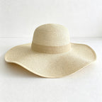 CouldNook Bow Back Sun Hat - Adjustable Wide Brim Style