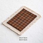 CouldNook Fringed Layered Table Mat - Patterned Styles