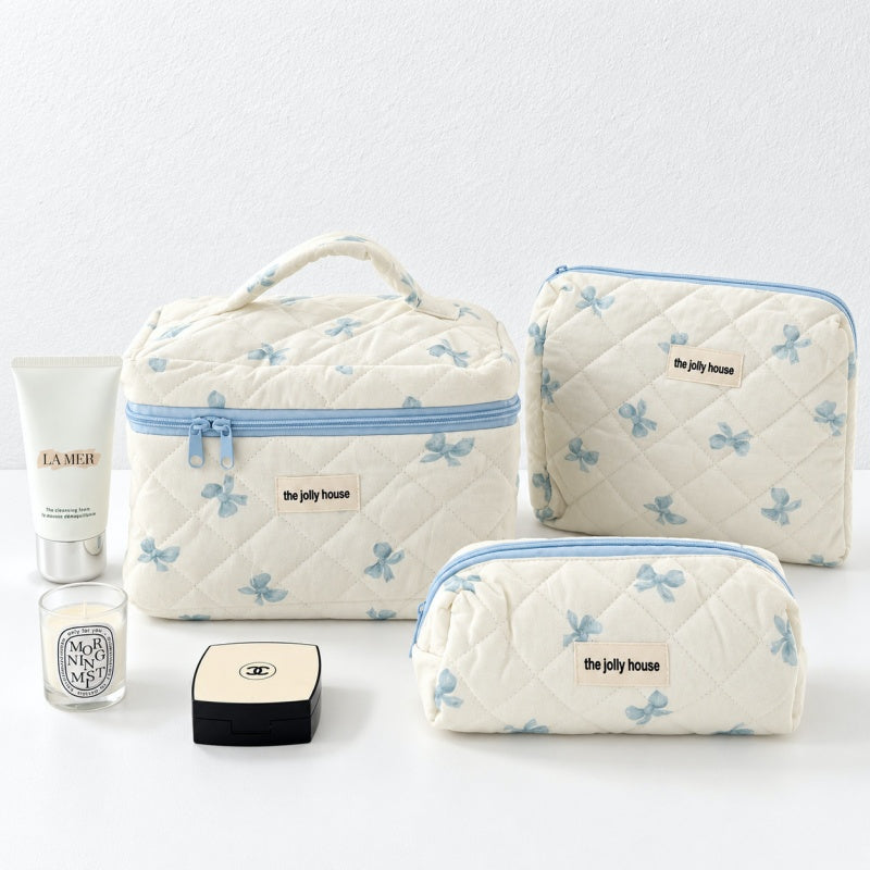 CouldNook Quilted Makeup Bag - Three Storage Formats