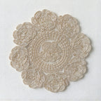 CouldNook Rose Table Mat - Sheer Mesh and Embroidered Floral Border
