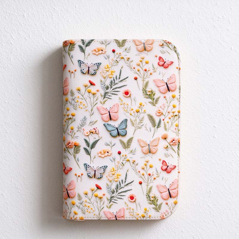 CouldNook Jewelry Organizer - Botanical Cover And Removable Pocket Pages