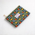 CouldNook Embroidered Zip Makeup Pouch - Cotton Lining And Nature Motifs
